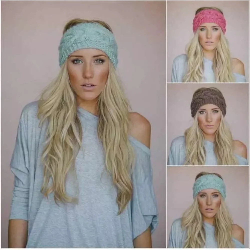 NEW!! Knitted Mint Head Warmer